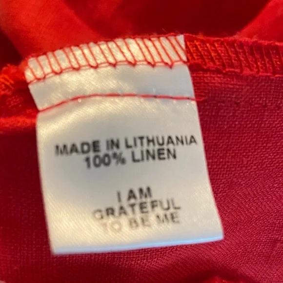 New Flax Red High-Waisted Shorts - Picture 6 of 7